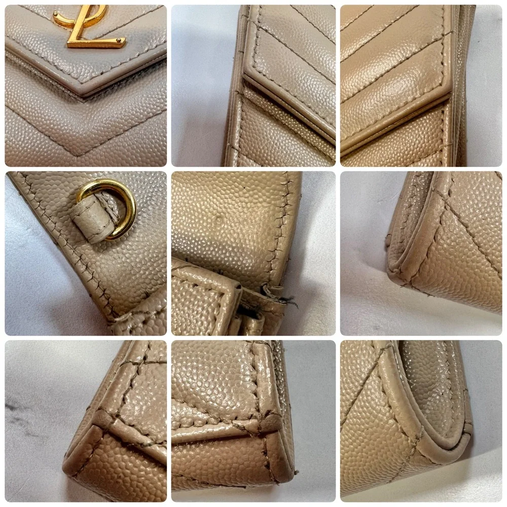 YSL Yves Saint Laurent Cassandre Matelasse Flap Pouch Wristlet Bag Clutch - Picture 6 of 7